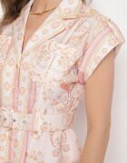 elsa.m by may Rochie Roz Viscoză cu croială tip cămașă cu curea cu cataramă Nitariela