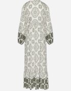 elsa.m by may Rochie verde evazată din vâscoză și cu volan Efanelisa