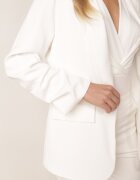 elsa.m by may Sacou boxy fără închidere cu fronseuri pe mâneci Annaloa Alb