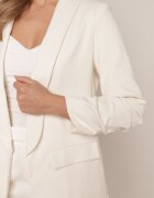 elsa.m by may Sacou boxy fără închidere cu fronseuri pe mâneci Annaloa Bej deschis
