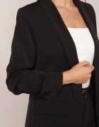 elsa.m by may Sacou boxy fără închidere cu fronseuri pe mâneci Annaloa Negru