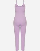 elsa.m by may Salopetă Elastică Mov Mulată Bodycon pe Bretele Subțiri Reglabile Xantella