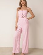 elsa.m by may Salopetă elegantă cu curea și cataramă decorativă și buzunare Iolaia Roz