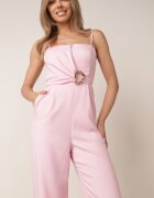 elsa.m by may Salopetă elegantă cu curea și cataramă decorativă și buzunare Iolaia Roz