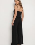 elsa.m by may Set Negru cu Top și Pantaloni în stil Costum din Bumbac și Vâscoză Divelune