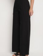 elsa.m by may Set Negru cu Top și Pantaloni în stil Costum din Bumbac și Vâscoză Divelune