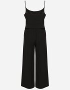 elsa.m by may Set Negru cu Top și Pantaloni în stil Costum din Bumbac și Vâscoză Divelune