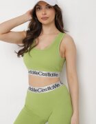 elsa.m by may Sutien Top Verde Sport Reiat Cu elastic decorativ Fanelli