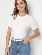 elsa.m by may Tricou Alb de viscoză în stil clasic Arivoria