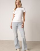 elsa.m by may Tricou Alb din bumbac cu Zirconii la Mâneci Pronolea