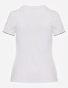 elsa.m by may Tricou Alb din bumbac cu Zirconii la Mâneci Pronolea