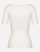 elsa.m by may Tricou Alb Reiat din Bumbac Ornat cu Nasturi Tasavia