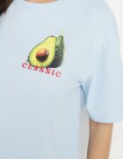 elsa.m by may Tricou Albastru din Bumbac și cu Motiv Avocado Addixa