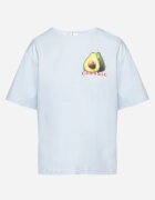 elsa.m by may Tricou Albastru din Bumbac și cu Motiv Avocado Addixa