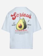 elsa.m by may Tricou Albastru din Bumbac și cu Motiv Avocado Addixa