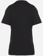elsa.m by may Tricou negru cu spate asimetric și broderie decorativă Ninissara
