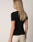 elsa.m by may Tricou Negru Din bumbac cu Cirkonii la Mâneci Pronolea