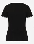 elsa.m by may Tricou Negru Din bumbac cu Cirkonii la Mâneci Pronolea