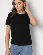 elsa.m by may Tricou negru din viscoză în stil clasic Arivoria