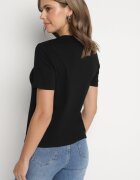elsa.m by may Tricou negru din viscoză în stil clasic Arivoria