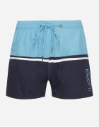 emt Pantaloni scurți Albastru-bleumarin cu elastic în talie și buzunare cu fermoar Liravione