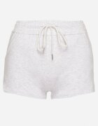 emt Pantaloni scurți de bumbac tip trening gri deschis cu imprimeu decorativ Liricea