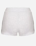 emt Pantaloni scurți de bumbac tip trening gri deschis cu imprimeu decorativ Liricea