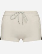 emt Pantaloni scurți din bumbac verde deschis de trening cu inscripție decorativă Liricea