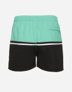 emt Pantaloni scurți Verde-Negru cu Elastic în Talie și Buzunare cu Fermoar Liravione