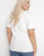emt T-shirt Alb din bumbac cu inscripție cu zirconiu Hirtebia