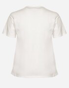 emt T-shirt Alb din bumbac cu inscripție cu zirconiu Hirtebia