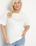 emt Tricou Alb cu model cu Zirconiu Olisellea