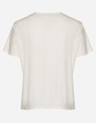 emt Tricou Alb din Bumbac cu Imprimeu Metalic Olianea