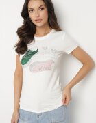 emt Tricou din bumbac Alb cu Imprimeu cu Zirconii Karissen