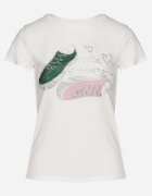emt Tricou din bumbac Alb cu Imprimeu cu Zirconii Karissen