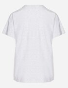 emt Tricou din bumbac Gri deschis cu decolteu triunghiular Nelirna