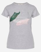 emt Tricou din bumbac Gri închis cu Imprimeu cu Zirconii Karissen