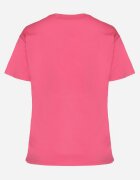 emt Tricou din bumbac roz cu text decorativ și pietre Olisandra