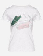 emt Tricou Gri deschis Bumbac cu Imprimeu cu Strasuri Karissen