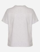 emt Tricou Gri deschis din Bumbac cu Decolteu în V Aveltebia