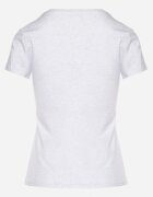 emt Tricou Gri deschis din bumbac Decorat cu inscripție și cristale Raltebis