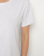emt Tricou Gri deschis Neted din Bumbac cu Croială Clasică Natime