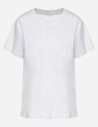 emt Tricou Gri deschis Neted din Bumbac cu Croială Clasică Natime