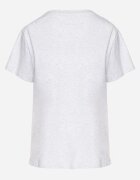 emt Tricou Gri deschis Neted din Bumbac cu Croială Clasică Natime