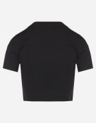 emt Tricou negru din bumbac cu inscripție și lanț Olimelia