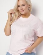 emt Tricou Roz deschis cu model cu zirconiu Olisellea