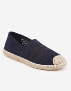  Espadrile Bleumarin pe Talpă Plată din Împletitură Chorisa