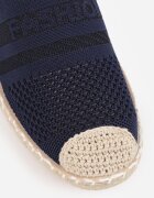  Espadrile Bleumarin pe Talpă Plată din Împletitură Chorisa