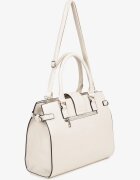 fashion&bags Geantă Albă cu Mâner și Aplicație Decorativă Ronevia