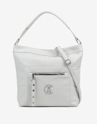 fashion&bags Geantă Albastră Decorată cu matlasare și Aplicație Metalică Mrulla